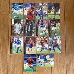 サッカーカード　2002年頃のもの１４枚