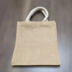 無印　ジュート素材 ミニトートバッグ エコバッグのサムネイル