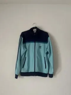 80s あのちゃん着用 アディダス 万国旗 トラックジャケット 刺繍ロゴ