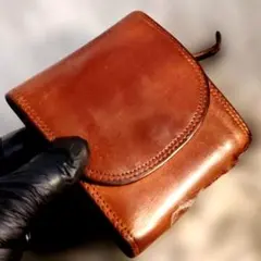 CORBO SLATE 三つ折り財布 本革 経年変化