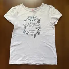 mezzo piano プリント Tシャツ ホワイト
