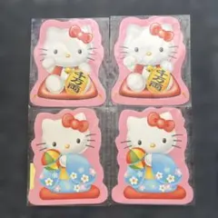 ハローキティ　ポチ袋　日本限定　縁起物　ダイカットポチ袋
