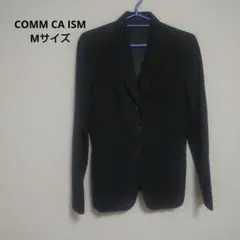 COMM CA ISM黒 リクルートスーツ 2つボタン 長袖 M【A362】