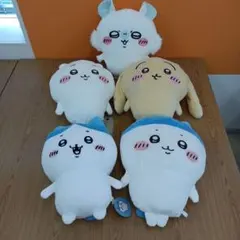 ほぼタグ付き　ちいかわ　超BIGぬいぐるみ　ハチワレ　うさぎ　ももんが　5点