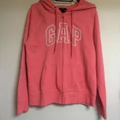 GAP ジップアップパーカー ピンク コーラル ギャップ