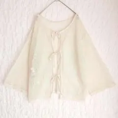 チャオパニックティピー メッシュ カーディガン レイヤード リボン ゆったりのサムネイル