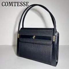 COMTESSE コンテス ホースヘアー ハンドバッグ ブラック レディースのサムネイル
