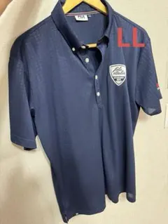 FILA GOLF ポロシャツ ネイビー LL