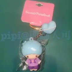 ㉑キキ キキララ PVCマスコット ワンポイントハート ピューロ キーホルダー