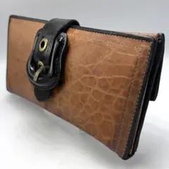 FENDI フェンディ セレリア長財布 ブラウン×ブラックレザーイタリア製正規品のサムネイル