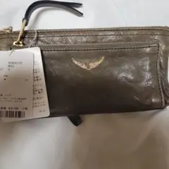 ZADIG&VOLTAIRE レザー長財布 カーキ