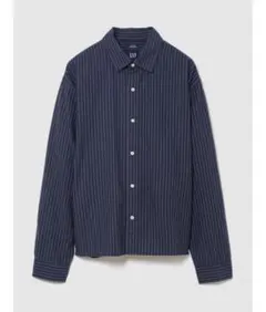 GAP リラックスフィット クロップド ストレートヘム オックスフォードシャツ