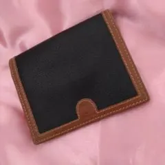 TRUSSARDI 二つ折り財布 ブラック×ブラウンのサムネイル