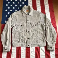 90s ビンテージ ホワイト リーバイス コーディロイ Gジャン 40 ベージュ