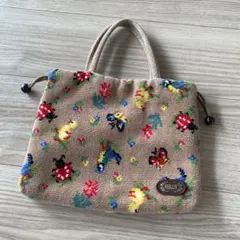 FEILER 花柄刺繍 ハンドバッグ