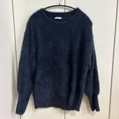 シャギー ニット ネイビー ITEMS URBAN RESEARCH