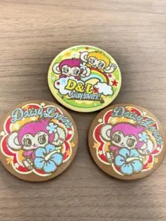 ナルミヤキャラクターズ　刺繍缶バッジビスケット　3点セット