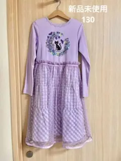 新品未使用 アナスイミニ♡猫柄ワンピース130