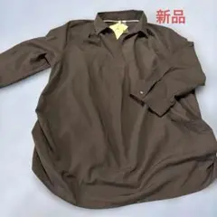 チャコール七分袖シャツ LLサイズ