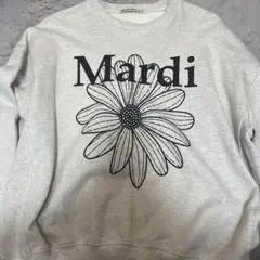 新品未使用Mardiトレーナ Mardi Mercredi トレーナー スウェット SWEATSHIRT FLOWERMARDI