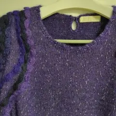 平成レトロ ◯ モヘアニット ◯ バラの袖デザイン