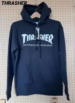 新品THRASHER フーディ　パーカー　 Lサイズ　スラッシャー　黒