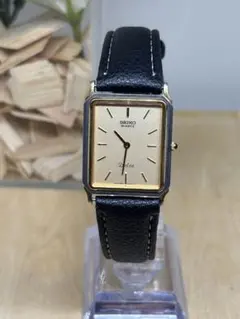 Vintage SEIKO Dolce 角型新電池交換済み 新品ベルトTank