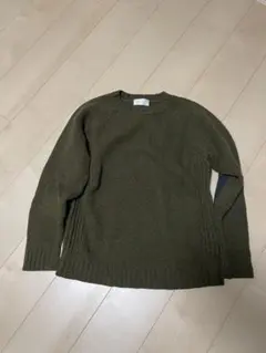 Soglia ウールニットセーター Lサイズ オリーブグリーン