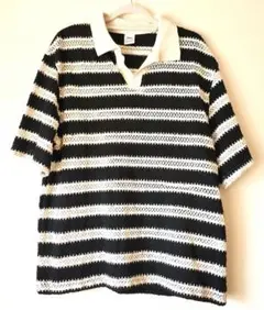 ZARA ストライプ ポロシャツのサムネイル