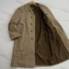 希少 英国製 バーバリー BURELLA ウールギャバジン ステンカラーコート