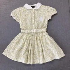 コムサイズム　ワンピース　イエロー系　花柄　110