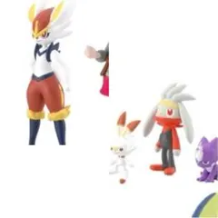 ポケモンスケールワールド　エースバーン　ヒバニー　ラビフット　エレズン