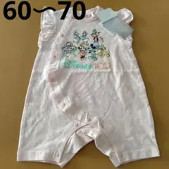 新品Disney半袖ロンパース60〜70　　女の子