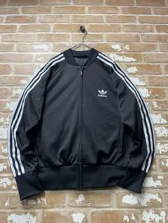 90s adidas アディダス　トラックジャケット　黒　トレフォイル　y2k