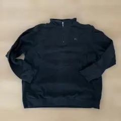 Lacoste ブラック ハーフジップ トレーナー