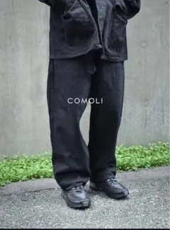 COMOLI ベルテッドデニム ホワイト エクリュ COMOLI - COMOLI / コモリ | ベルテッド デニムパンツ | 3