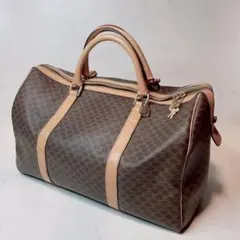 CELINE セリーヌ マカダム トリオンフ ボストンバッグ 旅行鞄 南京錠付