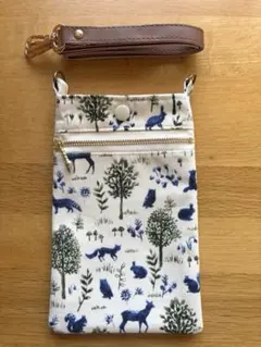 スマホショルダー　スマホポーチ　サコッシュ　動物　プレゼントやお返しにも♪