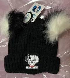 新品未使用・タグ付き ディズニー101匹わんちゃん ニット帽・サイズS/M