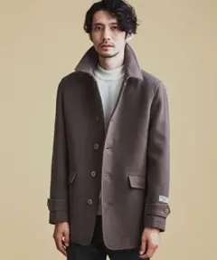 nanouniverse SUPER140's メルトンシングルＰコート M