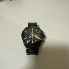 DIESEL ブラック クロノグラフ 時計