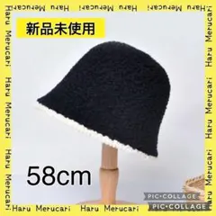 バケットハット　黒　冬　レディース　ブラック