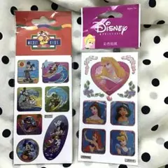 ディズニー　ミッキー　プリンセス　キラキラシール