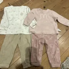 ミッフィー プーさん フリースパジャマセット UNIQLO