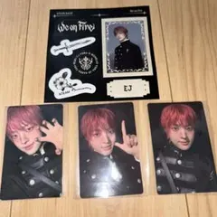 &TEAM ウィジュ EJ トレカ3枚/ステッカー セット