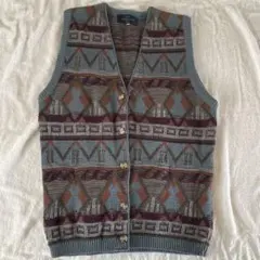 NIBULIN UOMO 幾何学模様 ベスト L