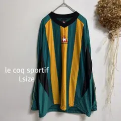 【ルコックスポルティフ】 L♪ メンズ 長袖 ウエスト絞り スポーツ グリーンのサムネイル