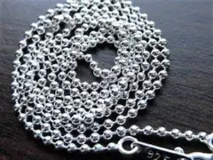 美品✨ティファニー ボールチェーンネックレス 925 玉2mm ロング 86cm
