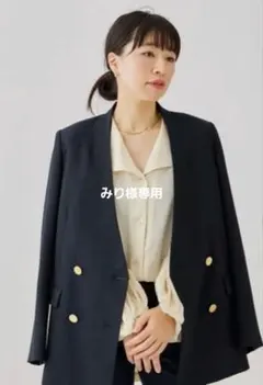 【みり様専用】極美品♡ジャーナルスタンダードレサージュ　金ボタンノーカラー