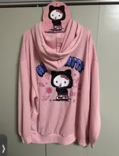 新品最安値】キティちゃんエイプA BATHING APE風迷彩パーカーピンク
